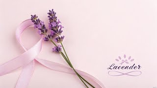 Light purple ribbon lavender flowers