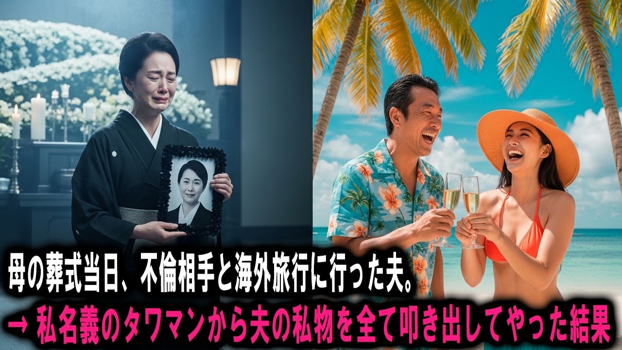 母の葬式当日、不倫相手と海外旅行に行った夫。→ 私名義のタワマンから夫の私物を全て叩き出してやった結果w