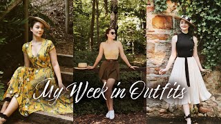 My Week in Outfits #4  Summer Edition | Vintage Fashion Inspo