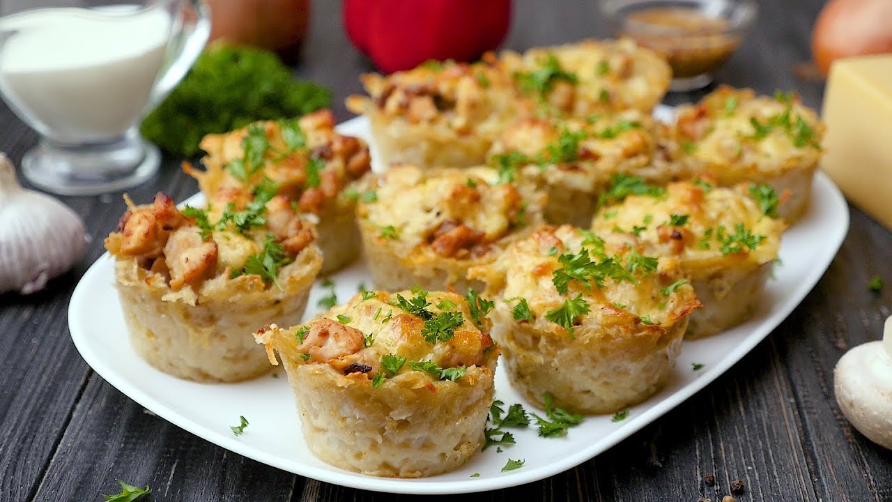 Как приготовить картофельные тарталетки - Рецепты от Со Вкусом - YouTube