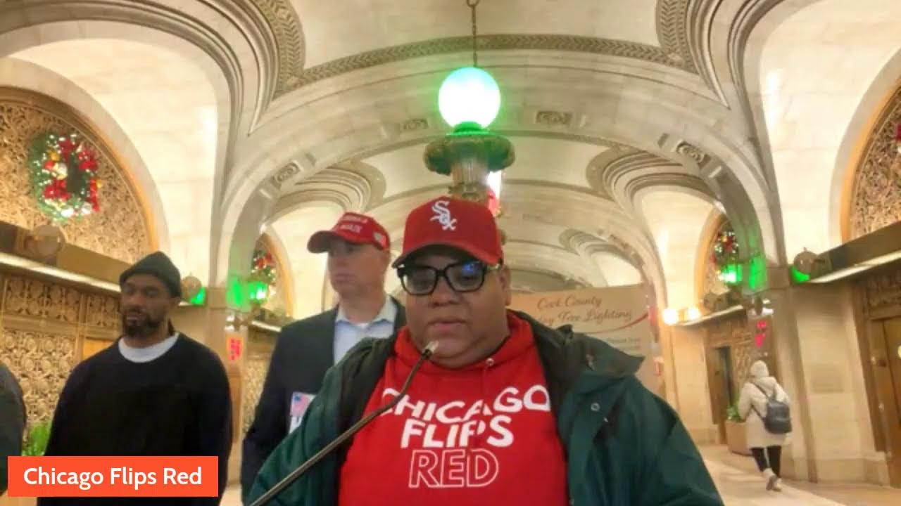 Chicago Flips Red press conference: Property Taxes Real estate ,Obama center