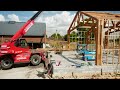 Construction dun hangar en ossature bois par df wood