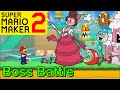 Mario Maker 2 - How to make BARONESS VON BON BON boss battle(Mario Maker Boss ideas)(CUPHEAD bosses)