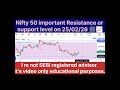 Nifty 50 Tomorrow Levels 🔥 25/02/26 | Breakout ya Breakdown? Important Zones Revealed! #niftytrading