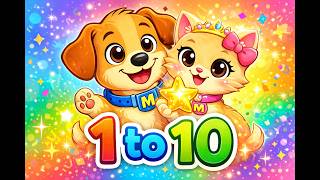 Learn Numbers 1–10 with Max and Mia | Fun Counting Video for kids, Toddlers & Preschoolers