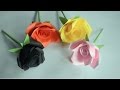 Very Easy and Simple to make Paper Rose Origami Rose