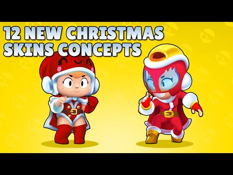 12 Nouveaux Concepts De Skins De Noel Brawl Stars Max Bea Leon Spike Mortis Youtube - brawl stars mise a jour guillaume et kim