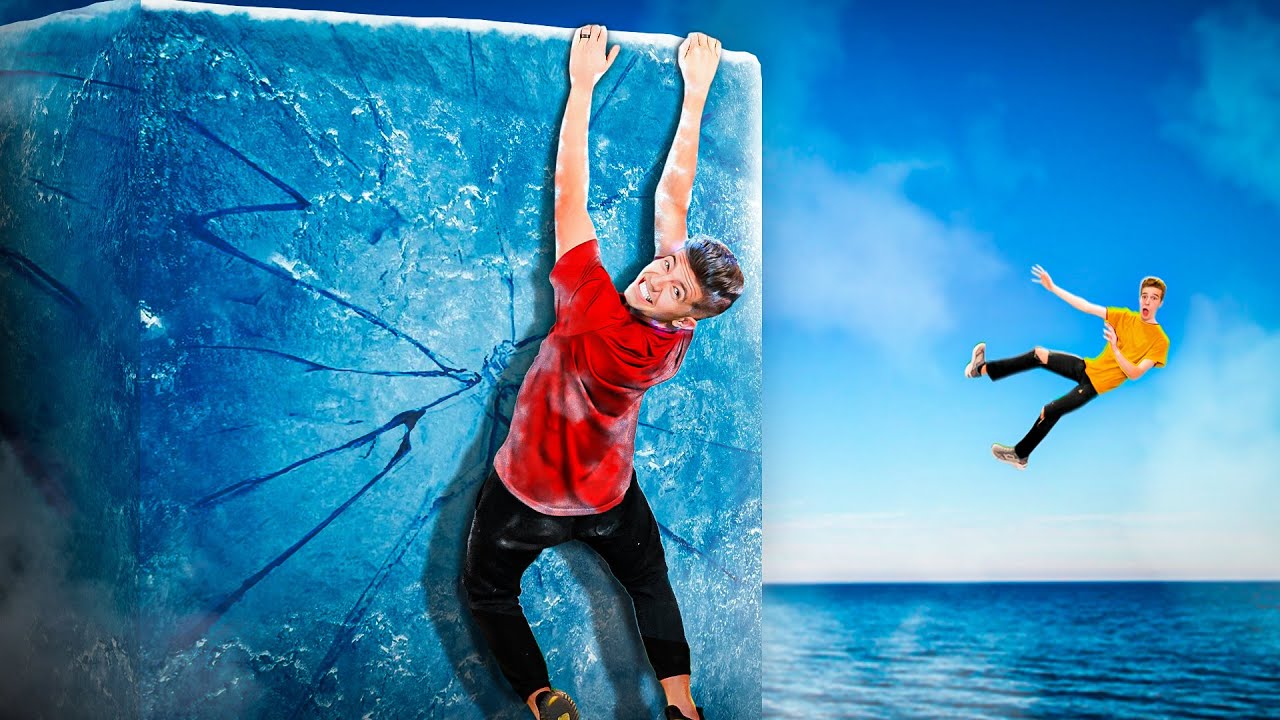 Surviving On A Giant Ice Block For 24 Hours