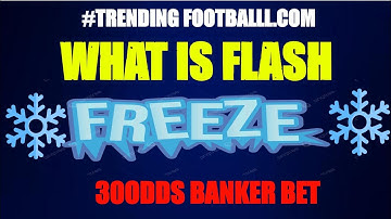 FLASH FREEZE a Bet| How does it Work| Football betting tips Today| Use this strategy to secure a bet