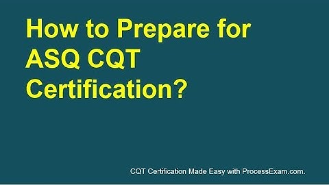 ASQ Quality Technician CQT Certification | Preparation Tips