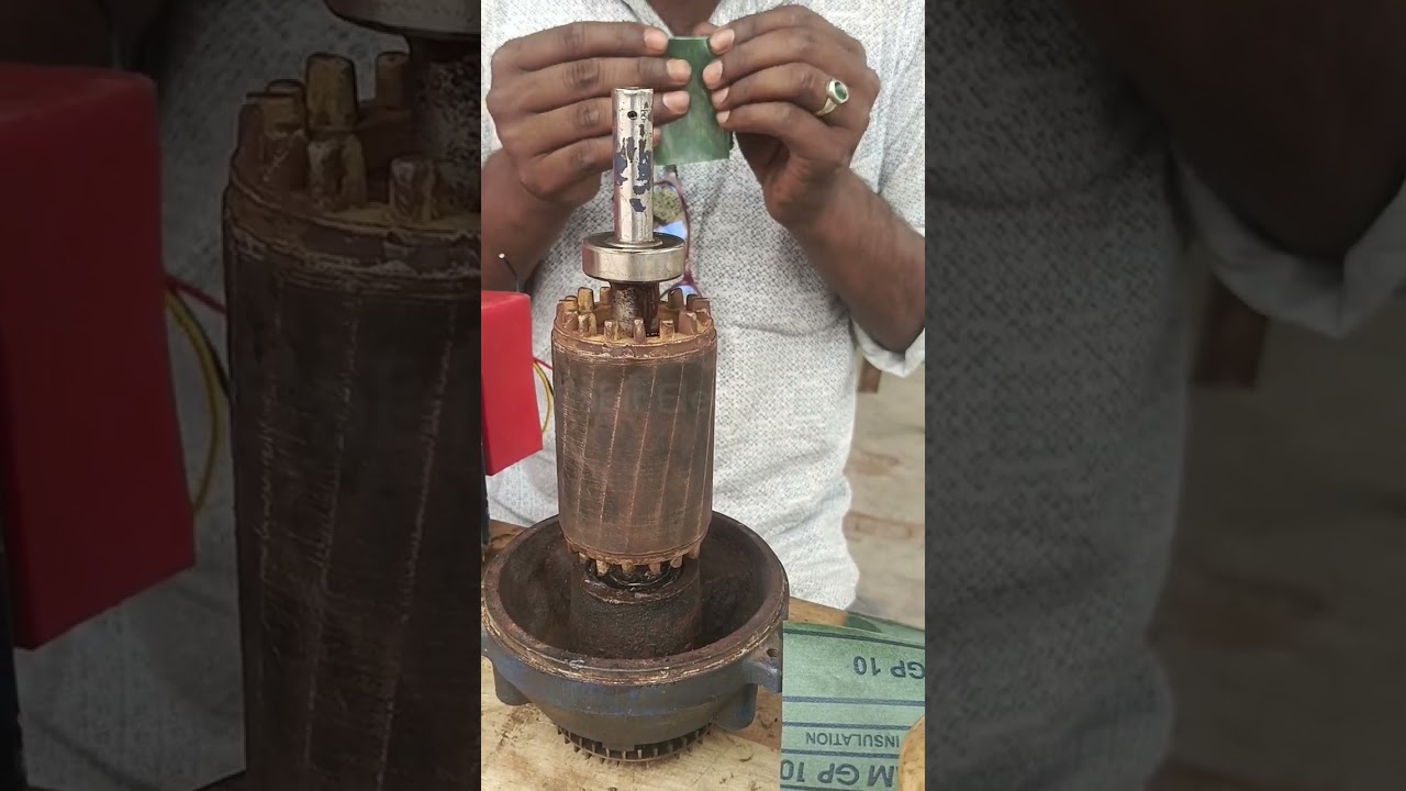 0.5Crompton moter fitting#MotorRewinding#MotorRepair#ElectricMot