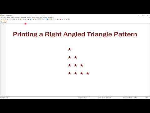 Printing right angled triangle star pattern #java #javatutorials #starpatterns #qsn8