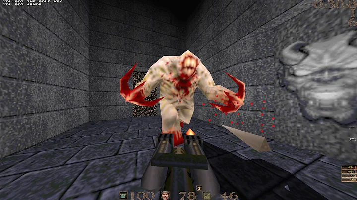 Quake - 3-player Easy Run of flecksp1 by Gustav 'brainfluid' L., Elias 'Elgu' Solla & Sphere in 0:58