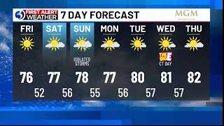 First Alert Weather Extra: Gorgeous Friday and weekend shower chances