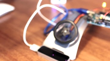 Control servo rotation direction with Leapmotion+Arduino+Cylon.js+Firmata(Feel my Force!)