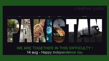 CSS Clip text | Happy independence day | HTML CSS only