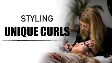 Styling Unique Curls | M Curl Lash Extension Tutorial | Styling & Assessment