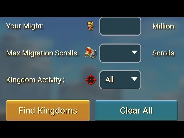 Lords Mobile: How to move your Kingdom to another Server?