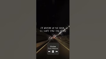 Thumbnail of Post Malone - Circles  #shorts #lyrics #postmalone #circles