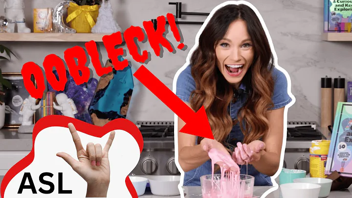 Emily’s Science Lab - OOBLECK - Easy science experiment for kids (ASL)