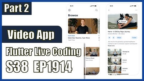 [Flutter] Flutter Live Coding EP1914 (Video App Part 2)