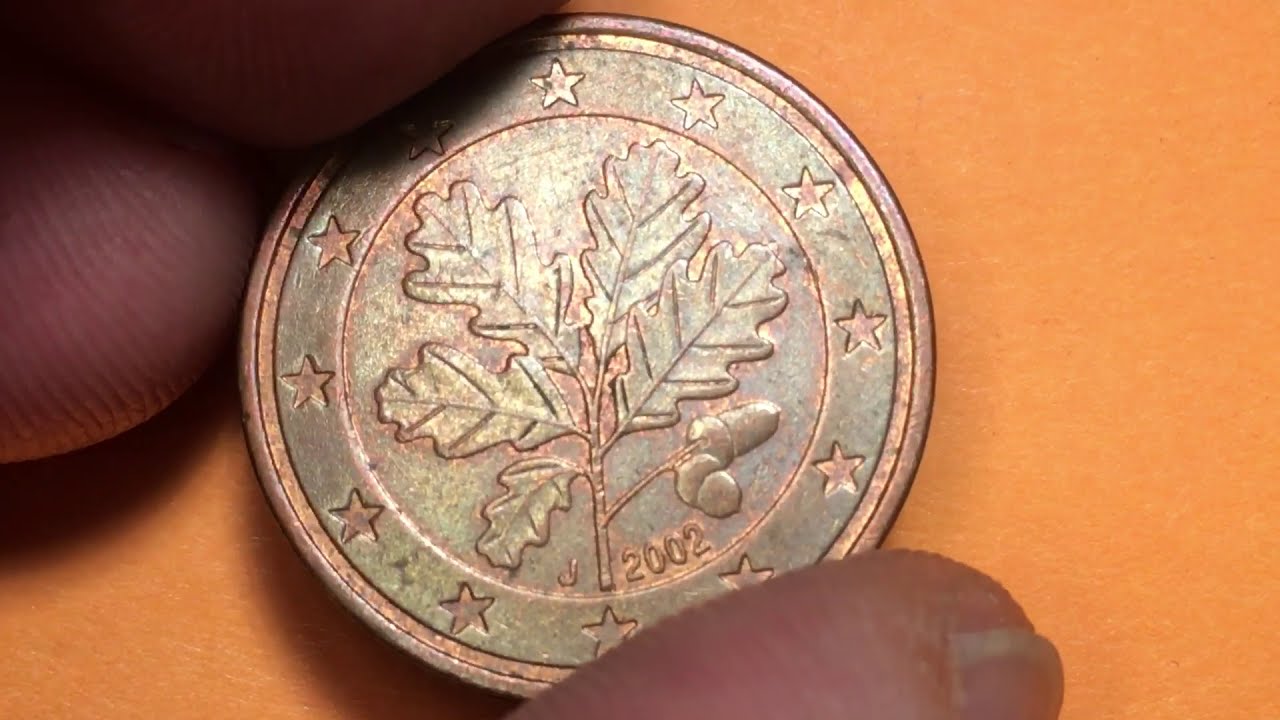 ドイツ 5 セント サンプル 2002 A 回転星 - 良好な状態 - 0 1 5セント硬貨