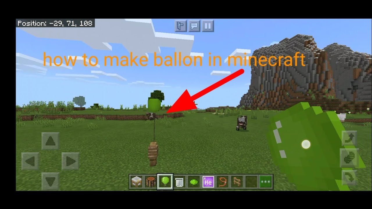 how to make ballon in Minecraft education edition - YouTube