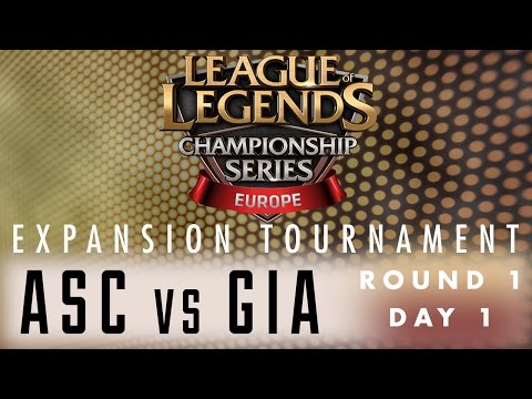 Expansion Tournament - R1D1 - ASC vs GIA