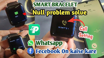 smart bracelet call setting|smart watch me whatsapp kaise on kare