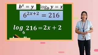 Grade 8 Math Transforming Logarithmic Equation to Exponential Equation and Vice Versa