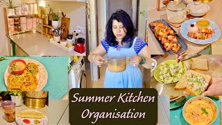 My Full Day Summer Routine | Special Lunch, Dinner, Breakfast & Snack Recipes | Kitchen Organisation