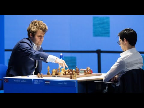 ITALIAN GAME!! Magnus Carlsen vs Anish Giri