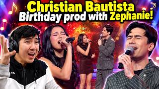 Download lagu All-Out Sundays: Christian Bautista Birthday prod with Zephanie! | AOS REACTION