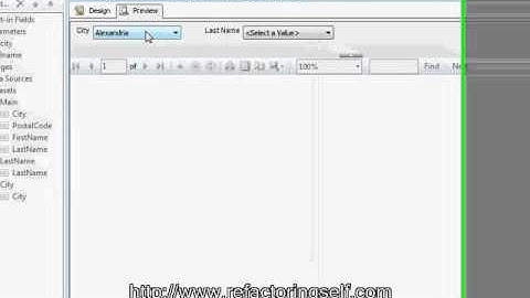 SSRS ~ Creating Cascading Parameters