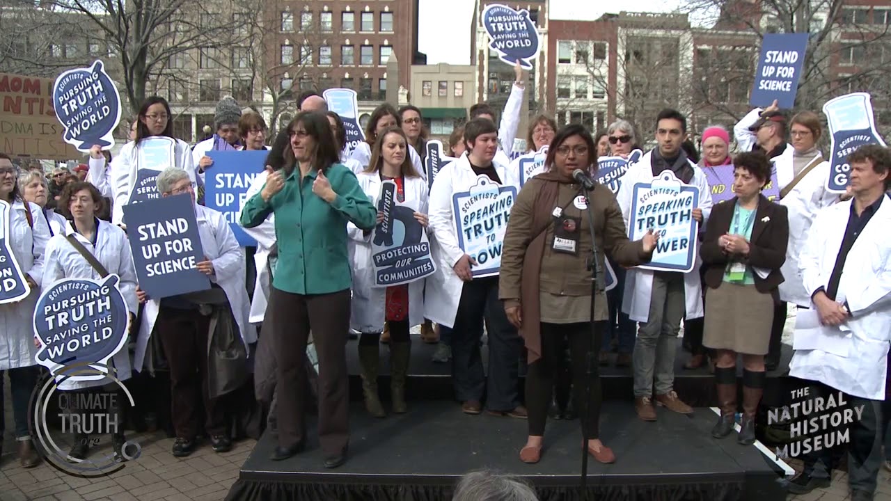 Stand Up For Science Rally Boston Copley Sq - YouTube
