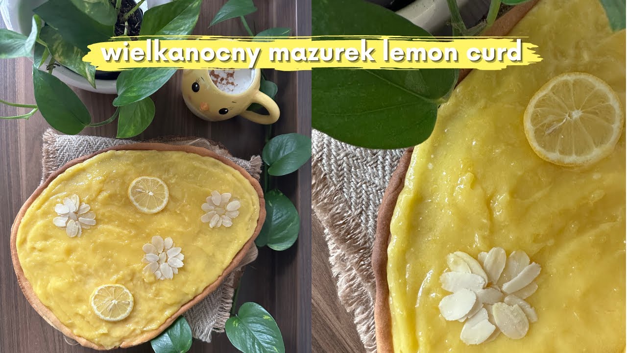 🍋 mazurek wielkanocny lemon curd #wielkanoc #dokawy