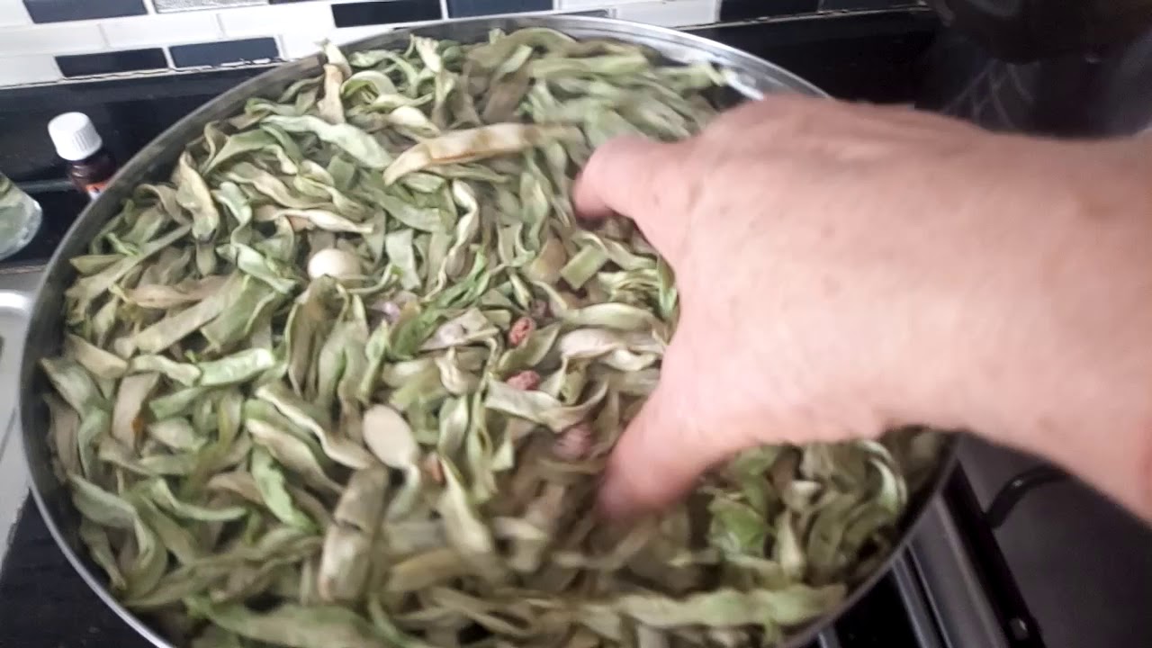 Kurutulmuş Kabuklu Yeşil Fasulye Yemeği Nasıl Yapılır? - YouTube