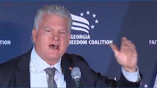 Rep. Mike Collins energizes crowd, attacks his opponent at conservative fundraising dinner