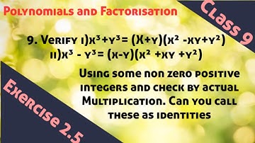 Polynomials and Factorisation Exercise 2.5 9 th problem /polynomials Class 9