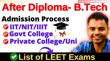 Direct Second Year Engineering Admission 2024, Lateral Entry in BTech After Polytechnic/Diploma