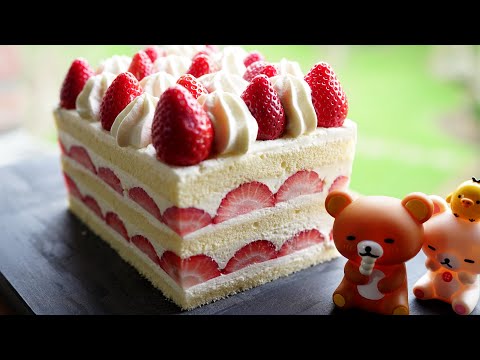 Japanese Strawberry Shortcake Recipe | Strawberry Sponge Cake