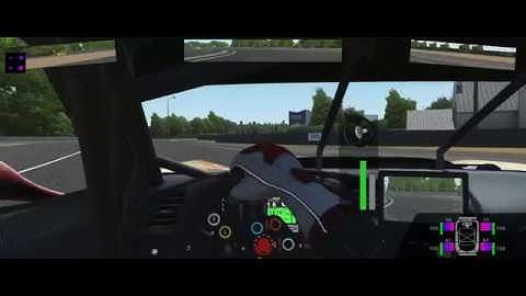 SimHub Overlay for Rfactor 2 Wheel+Pedals+FFB Meter iracing style