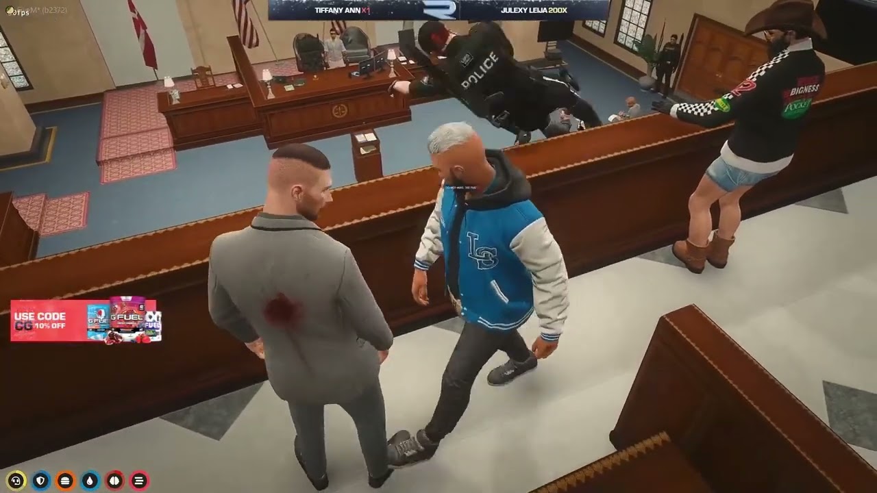 Randy & Ramee Shoes WAR vs Crane at Courthouse 😂 | Nopixel GTA RP