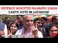 Lucknow latest news  defence minister rajnath singh casts vote in lucknow