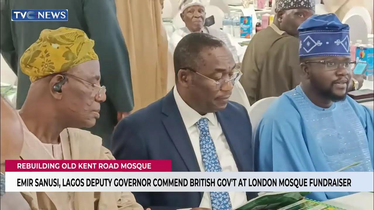 Emir Sanusi, Lagos Deputy Governor Commend British Govt At London Mosque Fundraiser