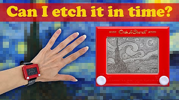 Can I etch a sketch Starry Night in 5 minutes or less?