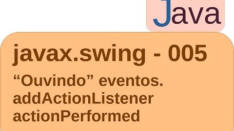 Java Swing - jv005 - addActionListener- ActionPerformed - tratamento dos eventos