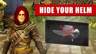 HOW TO HIDE YOUR HELM IN NEW WORLD!  - TIPS & TRICKS