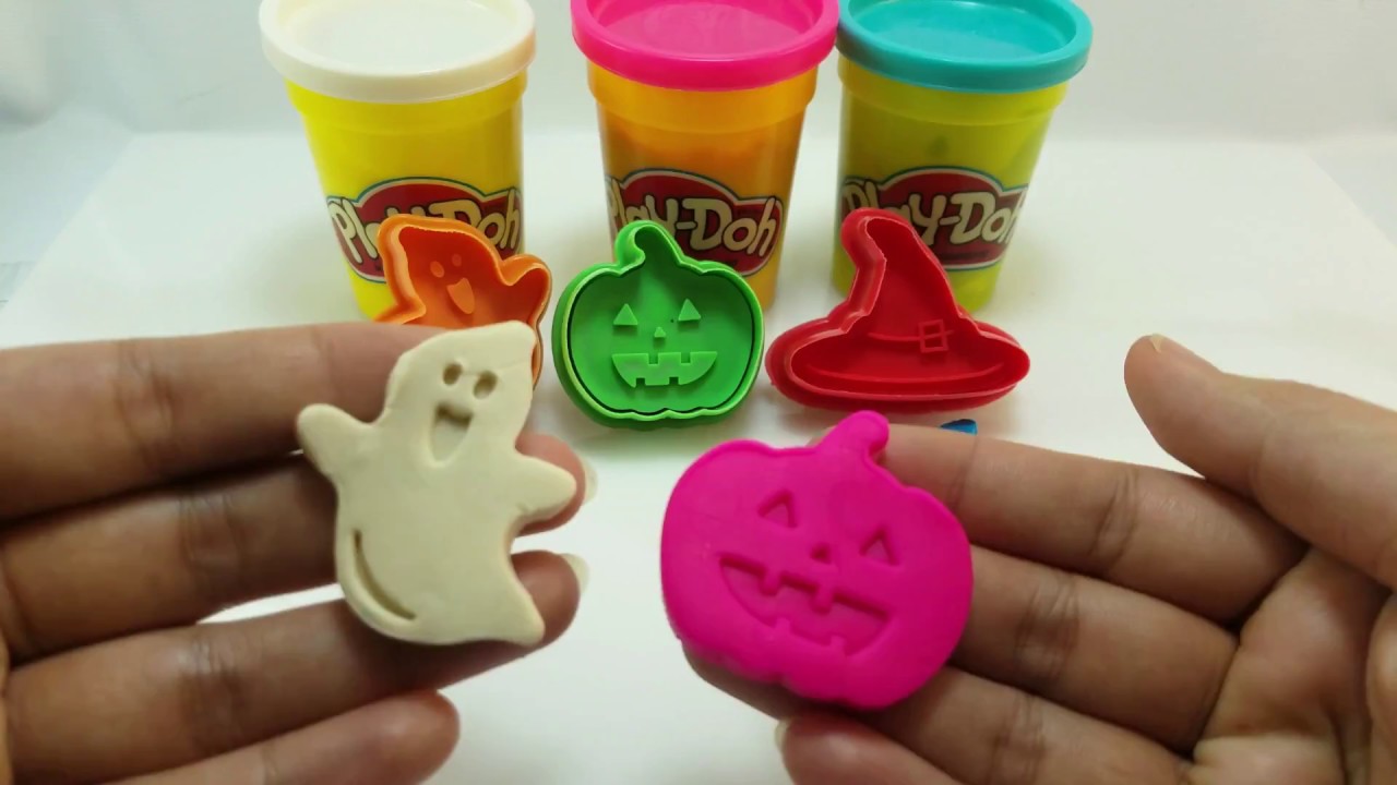 DIY learn colors Gummy jelly poop with creative play doh mold Holloween