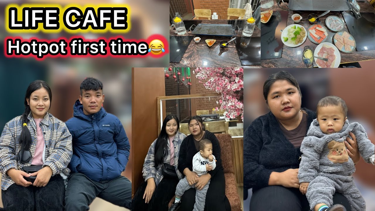 Посещение кафе LIFE с мужем и подругой 😃 Впервые попробовала хотпот 😂